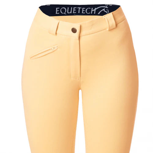 Equetech Adults Grip Seat Breeches - Canary Equetech