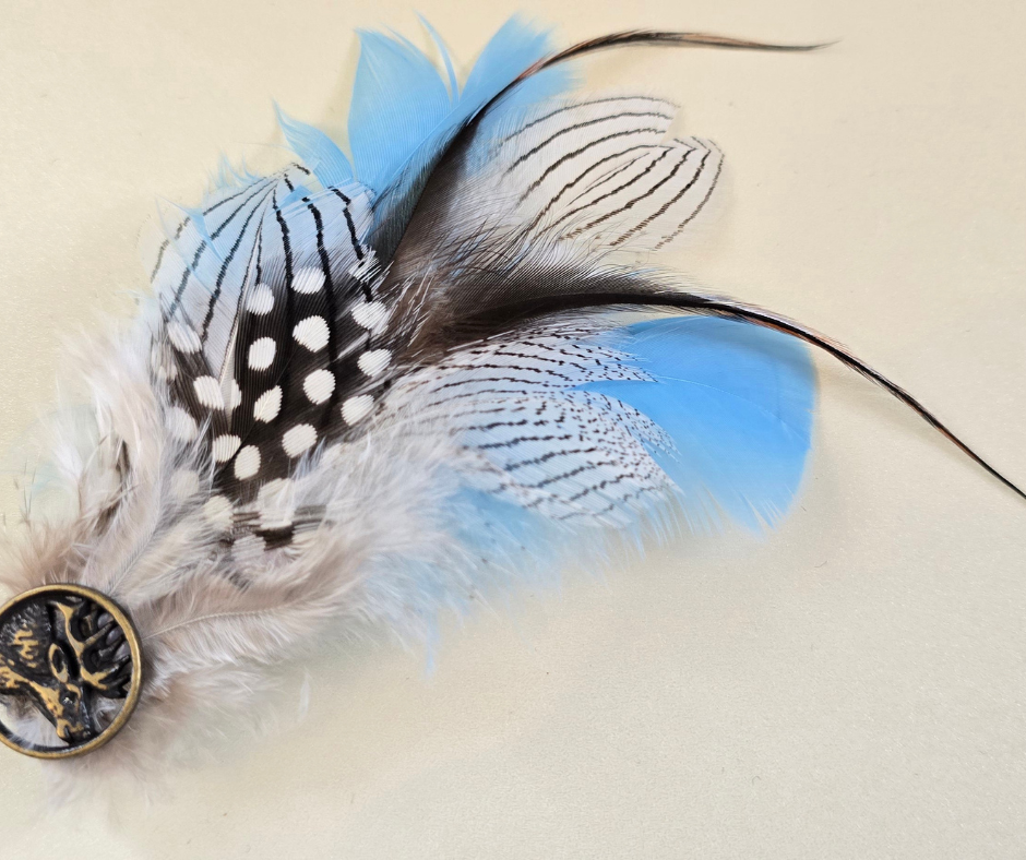 Small Feather Hat Pin Foxwood Equestrian - Showing Tack and Saddlery