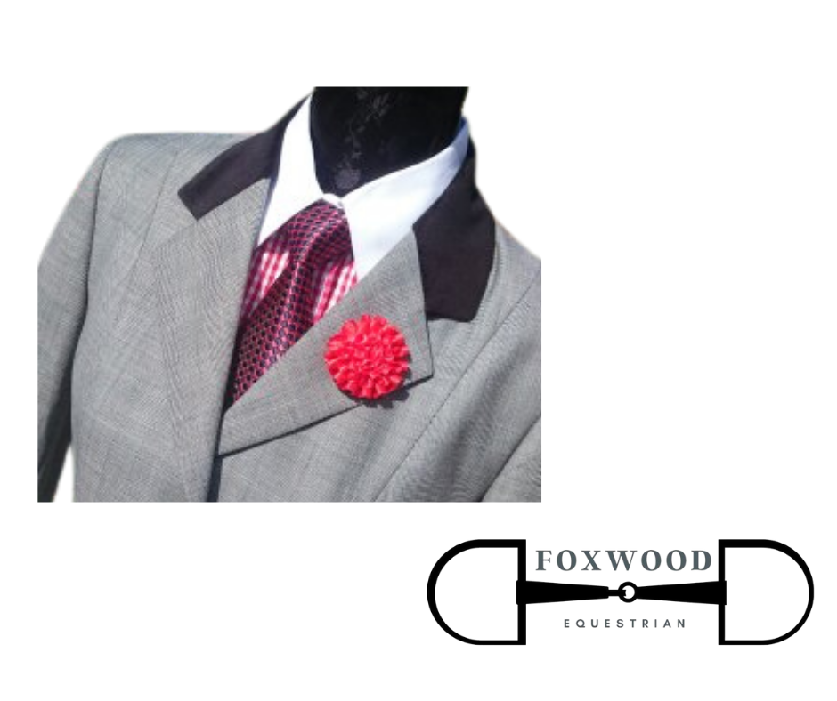 Large Satin Fabric Lapel Foxwood Equestrian