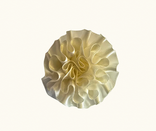 Large Satin Fabric Lapel- Cream Hurlford