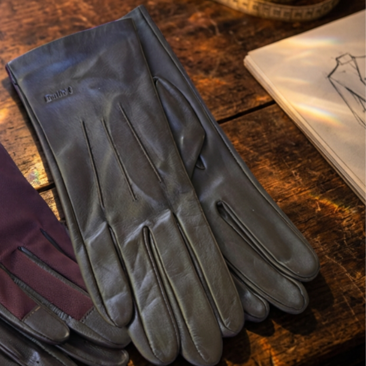 Hurlford Elite Leather Riding Gloves Adults |Brown Foxwood Equestrian | Showing Tack and Saddlery Store