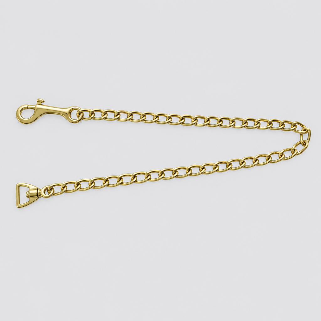 Long Brass Plate Chain - Foxwood Equestrian | Showing Tack and Saddlery Store