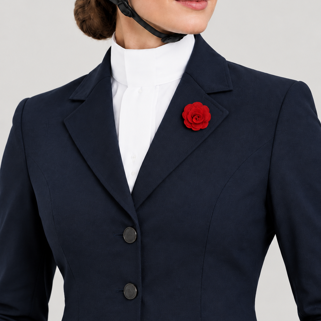 Teen Or Adult Fabric Lapel -Red Hurlford