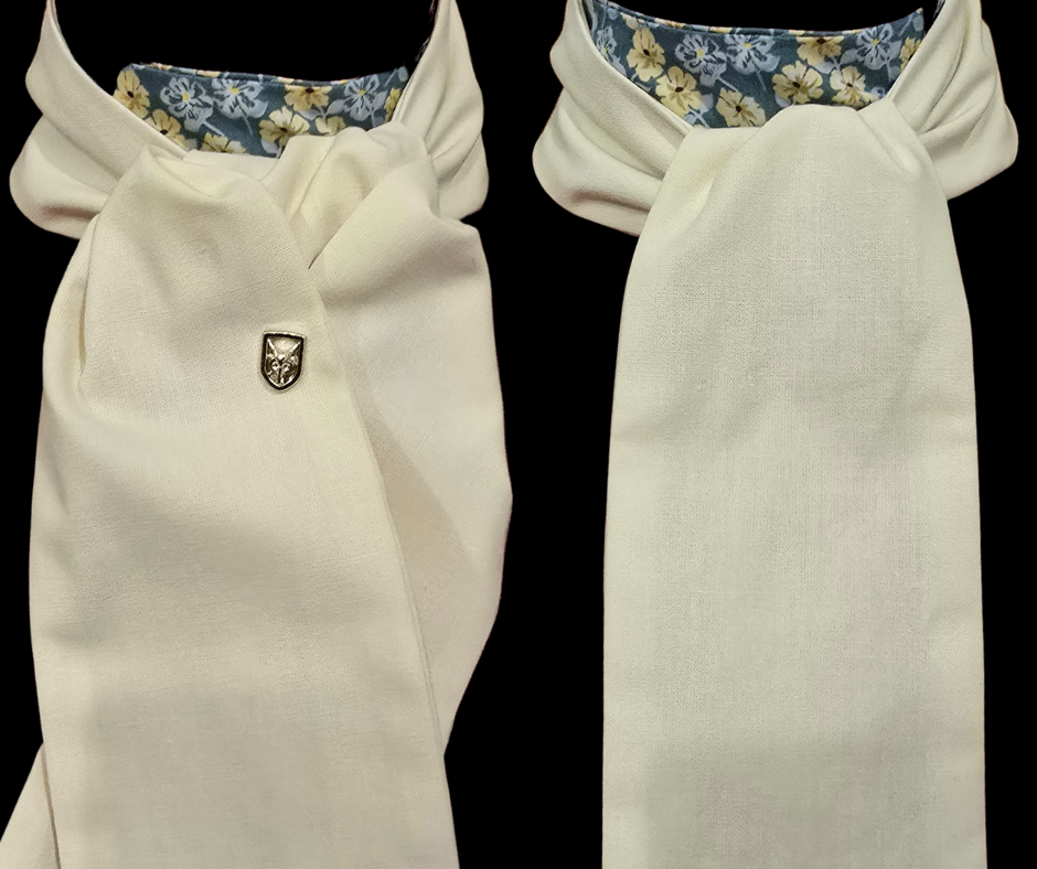 C&T Wild flowers and Lemon Stock Self Tie Equetech