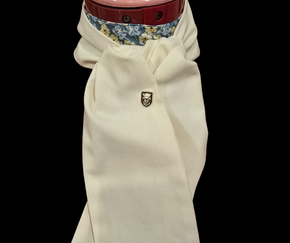 C&T Wild flowers and Lemon Stock Self Tie Equetech