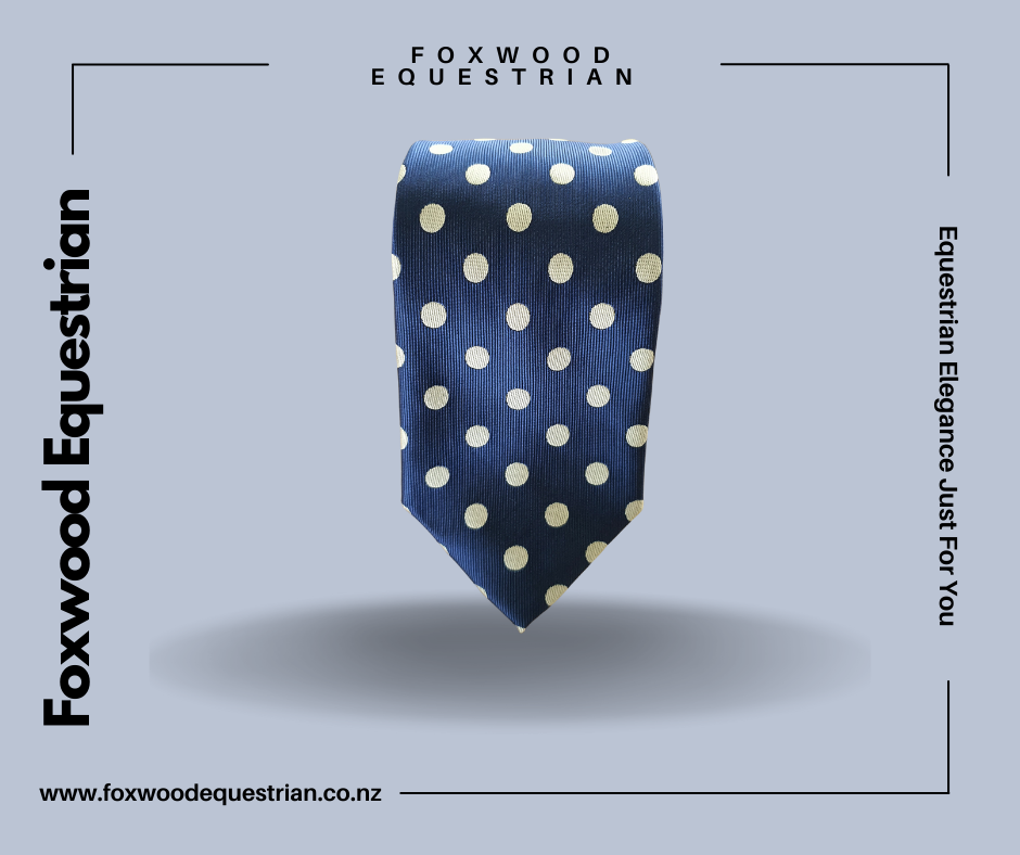 Mid Blue and Silver Spot Tie