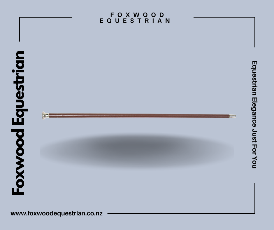 Leather Show Cane Bullet End