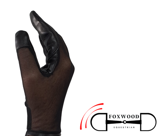 Hurlford Cool Mesh Gloves Adults Black Hurlford