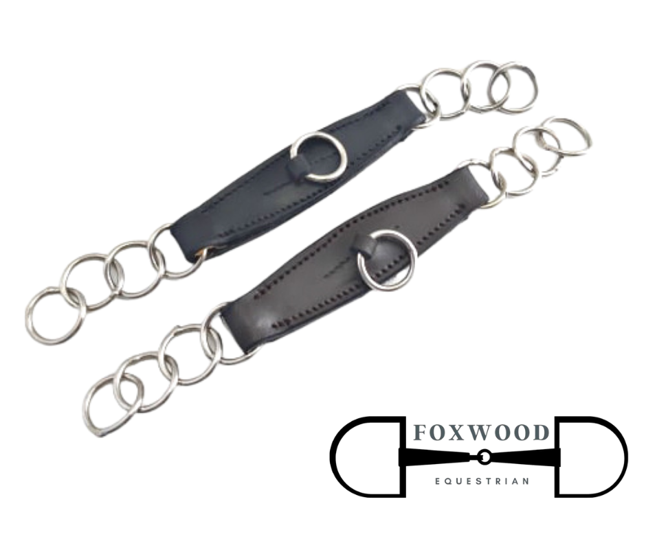 Leather Combo Chain Guard Fine  Foxwood Equestrian | Showing Tack and Saddlery Store