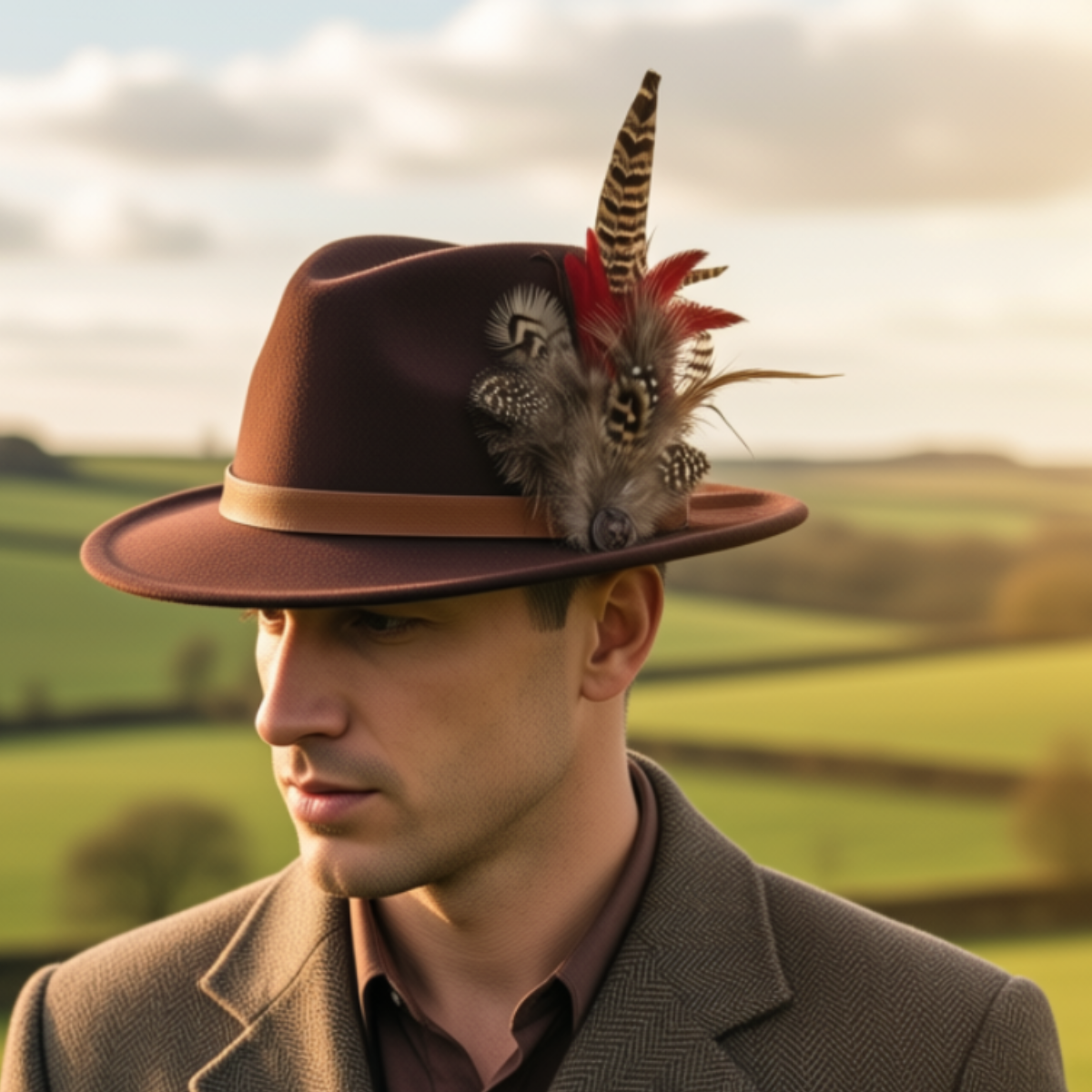 Feather Hat Pin|With A Curl  Foxwood Equestrian | Showing Tack and Saddlery Store