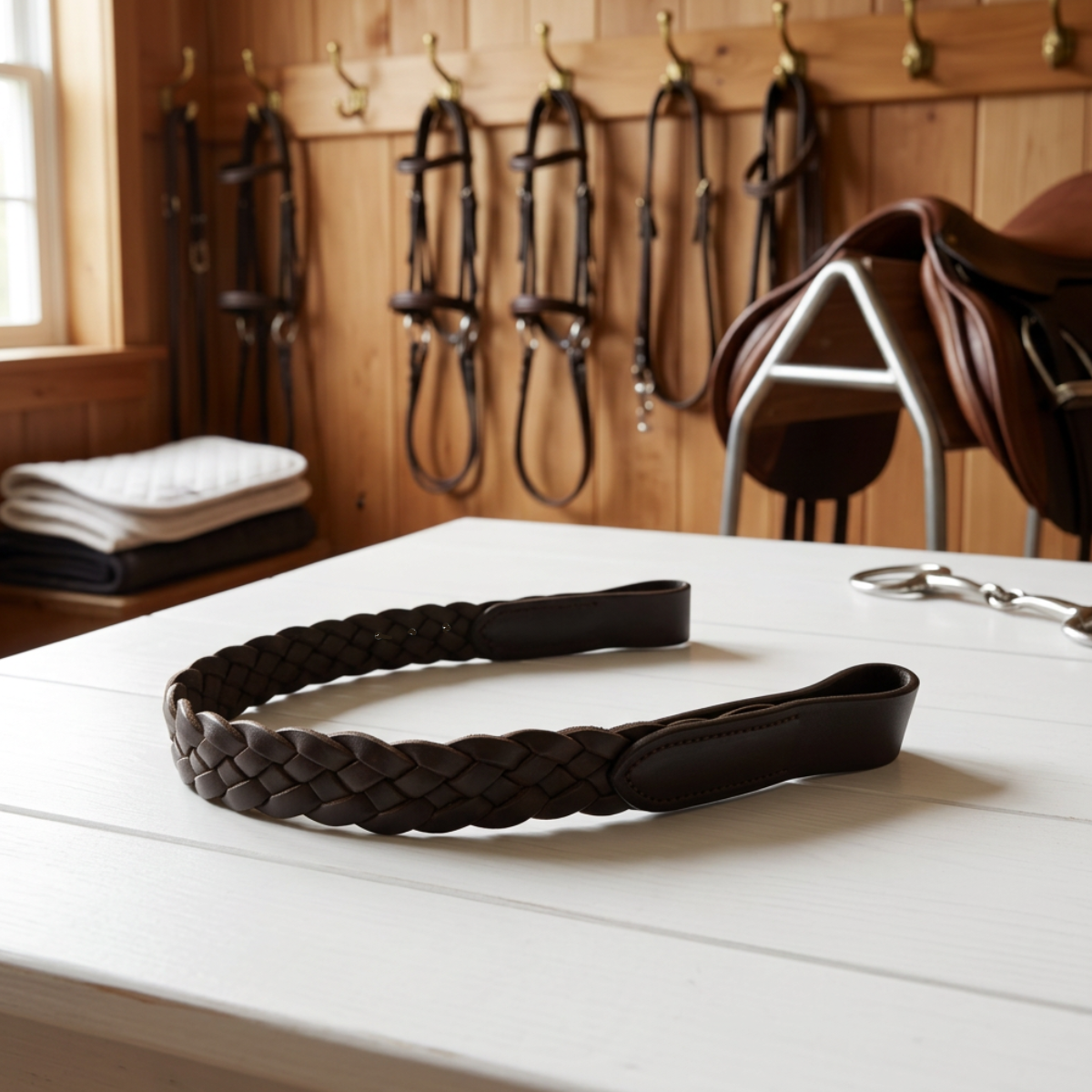 Plaited Hunter Browband  Foxwood Equestrian | Showing Tack and Saddlery Store