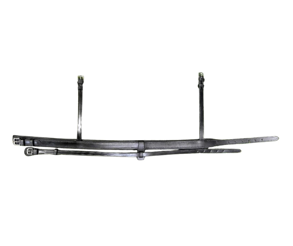 Caveson Noseband With Removeable Flash Strap| Black  Foxwood Equestrian | Showing Tack and Saddlery Store