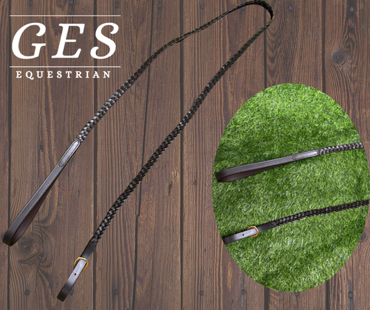 GES Hand Plaited Leather Lead GES Equestrian