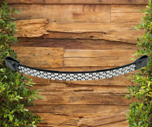 J Hook Rhinestone Noseband -Clear Petite Equine