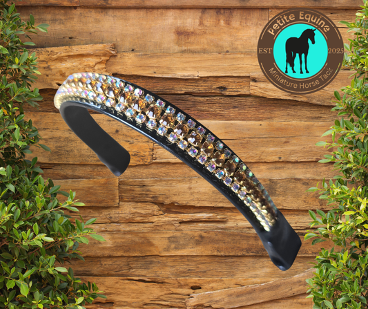 J Hook Noseband - Amber Petite Equine