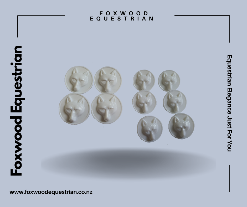 Foxhead Button Set -White